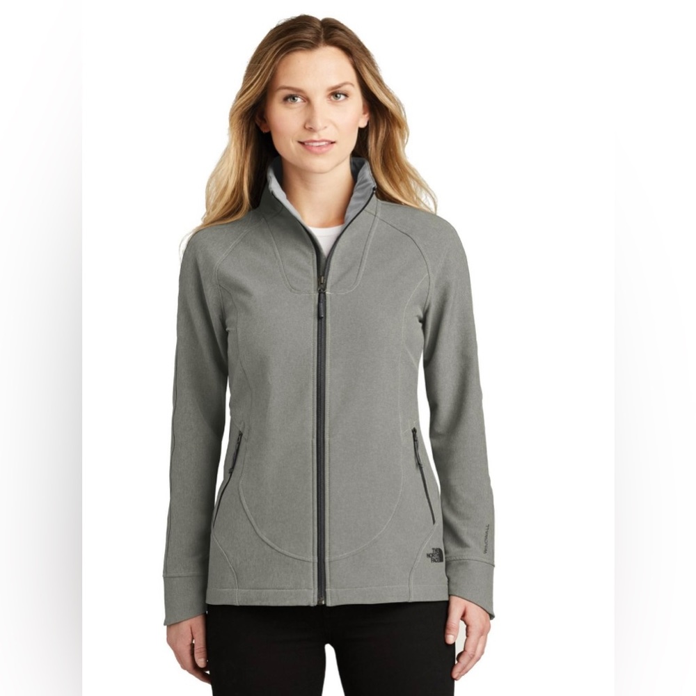 🆕 The North Face Ladies Tech Stretch Soft Shell Jacket - Medium Heather Grey